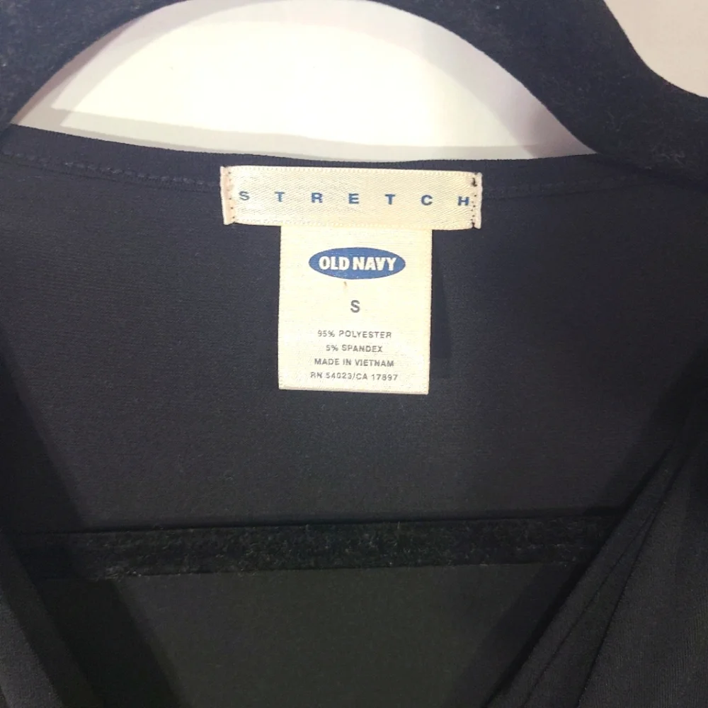 Old Navy Stretch Women's Size Small S‎ Sleeveless Black Flirty Hem Dress Career - Picture 2 of 7